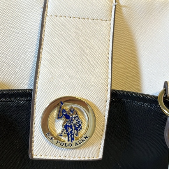 Black & white womens crossbody purse - Picture 2 of 8